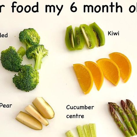 Kid Food, Family Food | 🔸Finger food my 6 month old ate!🔸  There are an abundance of vegetables and fruit that are great for the first few weeks of weaning, all... | Instagram Food Finger, Easy Baby Food Recipes, Healthy Baby Food, Baby Foods, Healthy Baby, Kid Food, Food Family, Led Weaning, Family Food