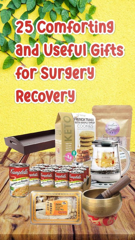 We have prepared 25 comforting and useful gifts for surgery recovery that work for family, best-friends, colleagues, or the other relatives. Our recommendation can help you in order to make the decision of what you’ll give to post-surgery patients. #christmasideas #giftideas #thebestgift #christmasgiftideas #usefulgifts #christmasgift #gifts #giftsforchristmas #coolgifts Post Surgery Gift Basket For Women, Care Package After Surgery, Gifts For After Surgery, Surgery Gift Basket, Post Surgery Gift Basket, Carpal Tunnel Surgery, Surgery Care Package, Post Surgery Gift, Knee Surgery Recovery