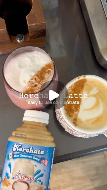 Horchata Latte Recipe, Horchata Coffee, Horchata Latte, Vanilla Cold Foam, Shot Of Espresso, Mexican Coffee, Mexican Chocolate, Cold Foam, Chocolate Powder