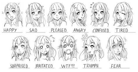 Serious Expression Drawing, Face Reaction Drawing, Expression Anime, Manga Face, Face Reaction, Emotion Face, Expression Reference, Determined Expression, Lol Art