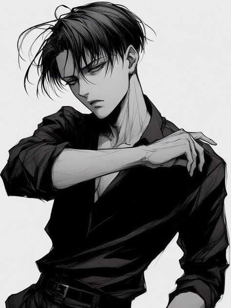 Levi Ackerman Hot Manga, Levi Ackerman Hot, Eren Aot, Levi And Erwin, Hairstyle For Men, Captain Levi, New Hairstyle, Attack On Titan Fanart, Attack On Titan Levi