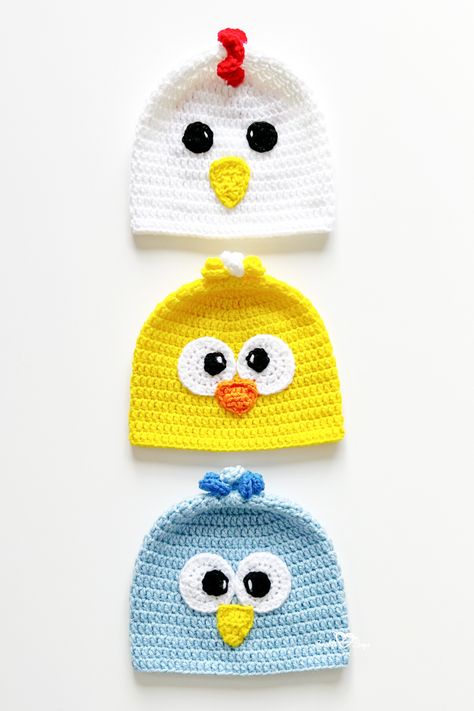 My crochet chicken hat pattern is one of my easy and free crochet patterns for beginners. crochet beanie | step-by-step | crochet hats for beginners | free patterns | cute crochet hat patterns | animals hats for kids | crochet chicken pattern | chicken baby hat | hat ideas | crochet hat for beginners | crochet beanie hat | easy crochet | beginner crochet | character hats | beanie ideas | chicken hat crochet | chicken hats for kids | crochet for baby | crochet animals | crochet farm animals Pigtail Beanie Crochet Pattern, Chicken Beanie Crochet Pattern, Crochet Chicken Hat Pattern Free For Chickens, Cute Beanies Crochet, Crochet Chicken Hat Pattern, Crochet Christmas Hats Free Patterns, Kids Crochet Hats Free Pattern, Crochet Chicken Hat, Crochet Animal Hat