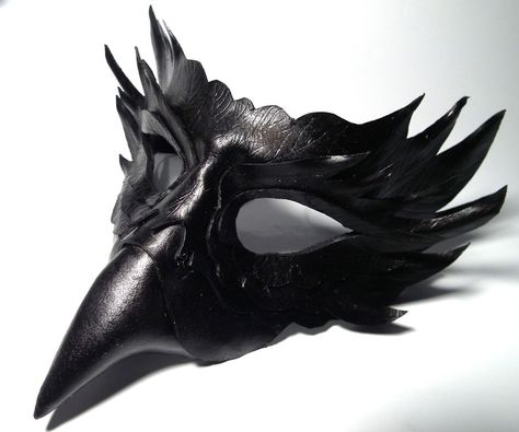 Fairy Masquerade, Raven Costume, Raven Mask, Crow Mask, Crow Costume, Tattoos Henna, Yakuza Tattoo, Party Masks, Bird Masks