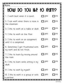 thoughtful thursday: student survey. – minervateach. Classroom Organisation Primary, Learning Styles Survey, Student Interest Inventory, Student Interest Survey, Interest Inventory, Teaching Portfolio, Student Survey, First Days Of School, Beginning Of School Year