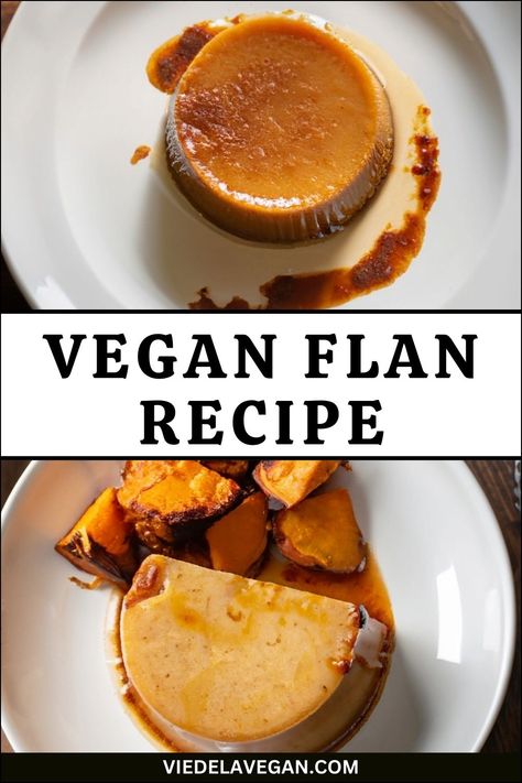 Vegan Flan Recipe: Enjoy the Richness Without the Dairy Vegan Flan Recipe, Dairy Free Flan, Vegan Flan, Pumpkin Flan, Condensed Coconut Milk, Flan Cake, Flan Recipe, Sauce Pot, Vegan Banana