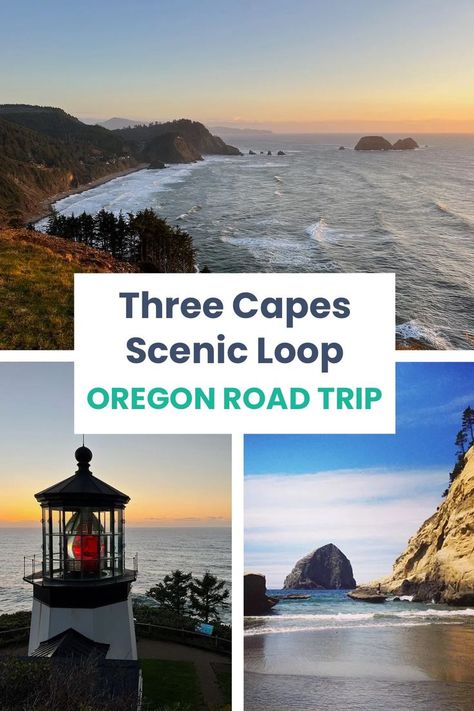 Exploring the Three Capes Scenic Loop - from Cape Meares to Cape Lookout to Cape Kiwanda. Things to do from Pacific City to Netarts to Oceanside and where to stop in between. #oregon #travel #portland Oceanside Oregon, Oregon Coast Roadtrip, Oregon Coast Road Trip, Oregon Aesthetic, Pacific City Oregon, Oregon Camping, Pacific Northwest Travel, Cape Kiwanda, Oregon Vacation