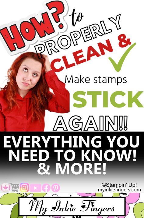 How much do you REALLY know about cleaning stamps? Have you ever asked yourself "Why won't my clear stamps stick"? "Why is my stamp stained"? maybe even "How can I prevent my stamps from staining"? If you said yes to any of these questions, I have the answer to these and MANY other questions. I have EVERYTHING you need to know about cleaning & caring for your Cling, Clear, Acrylic & Photopolymer Stamps in this FUN video! Who said learning can't be fun? Making Stamps, The Ink Spots, How Do You Clean, Fun Video, Card Making Tips, Clear Card, Acrylic Stamp, Stamping Tools, Photopolymer Stamps