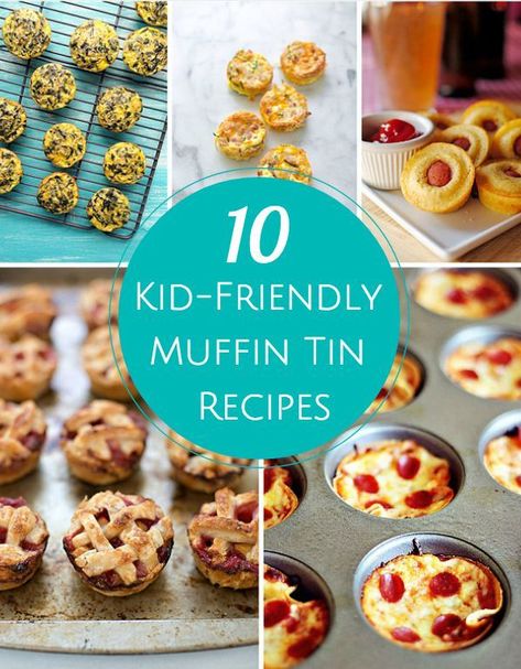 10 Kid-Friendly Muffin Tin Recipes. Great ideas for back to school lunches! Mini Muffin Tin Recipes, Muffin Cups Recipes, Muffin Pan Recipes, Muffin Tin Meals, Cups Recipes, Tin Recipes, Recipe Tin, Muffin Tin Recipes, Kids Lunches