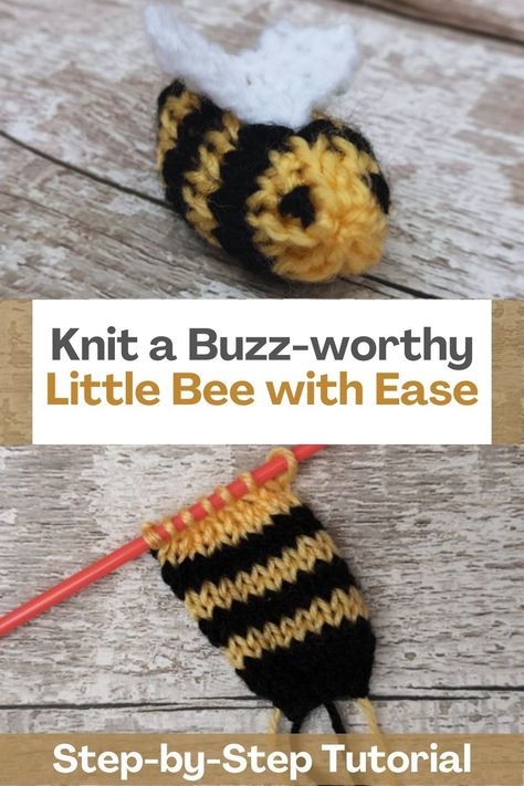 Have you ever wanted to create something cute and unique with your knitting skills? Look no further than this delightful little bee knit tutorial! This expert instructor will take you through the steps to create this charming bee with ease, providing helpful tips and tricks along the way. You'll be amazed at how quickly and easily you can bring this buzzing little bee to life. And not only is this knit a fun and rewarding project, but it also makes for a thoughtful and personalized gift... Knitted Insects Free Pattern, Bee Knitting Pattern, Cute Insects, Owl Knitting Pattern, Knit Tutorial, Knitting Quilt, Purl Knit, Miniature Knitting, Purl Bee