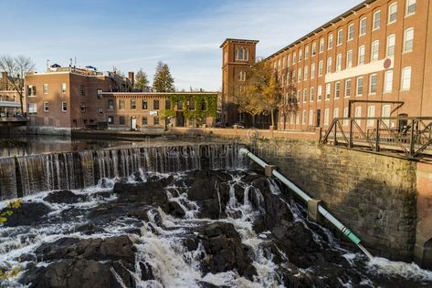 The Old Mill at Dover, New Hampshire Stock Photo - Image of watermill, england: 121153488 Exeter New Hampshire, New England Usa, World Countries, Taos Pueblo, European Explorers, Jersey City, Coastal Towns, Exeter, Old City