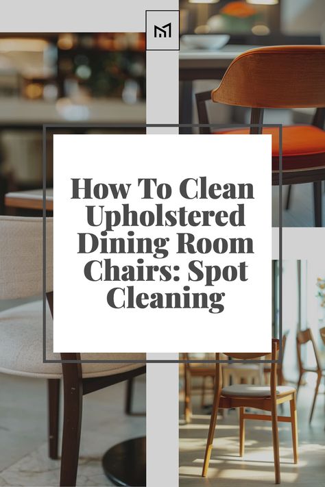 Learn the art of spot cleaning upholstered dining room chairs with this effective cleaning guide. Discover how to identify fabric types and choose the appropriate cleaner, whether it's a mild detergent solution or a specialized upholstery cleaner. Get step-by-step instructions on treating common stains, from food spills to ink marks, ensuring gentle yet thorough cleaning techniques that preserve the integrity of your chairs' fabric. Cleaning Chair Fabric Upholstery, Fabric Cleaner Upholstery, How To Clean Fabric Chairs, Upolstry Chairs Cleaning, How To Clean Upholstered Chairs, Clean Dining Room Chairs, Cleaning Fabric Chairs, White Dinning Chairs, Clean Dining Room