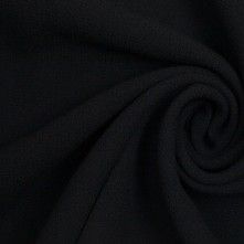 Black Wool-Polyester Crepe Double Cloth Mood Designer Fabrics, Designers Home, Mood Fabrics, Dress Forms, Fabric Stores Online, Crepe Fabric, Sewing Patterns Free, Free Sewing, Fabric Width