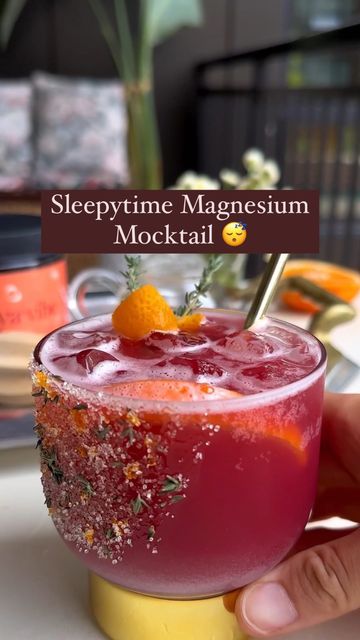 Magnesium Drink, Magnesium Powder, Moon Juice, Tart Cherry Juice, Drink Recipes Nonalcoholic, L Theanine, Refreshing Drinks Recipes, Fancy Drinks, Healthy Drinks Recipes