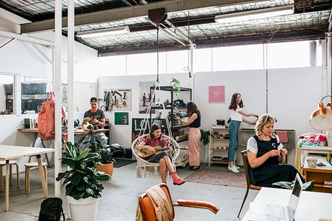 fremantle's common good studio members share some of their words of wisdom. Coworking Art Studio, Shared Art Studio Space, Shared Studio Space, Shared Art Studio, Cool Co Working Space, Communal Spaces Art, Artist Coworking Space, Communal Working Space, Communal Workspace