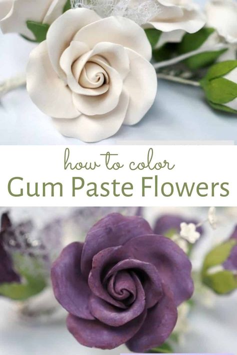 How To Make Gum Paste Flowers, Flower Making With Ribbon, Gum Paste Flowers Cake, Cupcake Displays, Gum Paste Flowers Tutorials, Flower Pot Cake, Kids Foods, Encanto Birthday, Sugar Paste Flowers