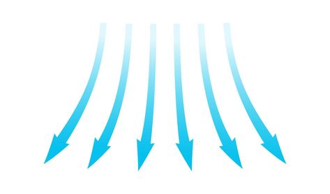 Wind Direction Arrows Architecture, Wind Direction, Flow Blue, Gothic Architecture, Concept Architecture, Vector Art, White Background, Vector Free, Vector Illustration