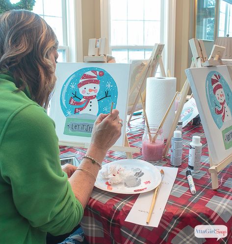 Winter Paint Party Ideas, Christmas Painting Party Ideas, Christmas Paint Party Ideas, Christmas Painting Party, Paint Party Ideas For Adults, Painting Party Ideas For Adults, Christmas Paint Party, Paint Party Ideas, Sports Viewing Party