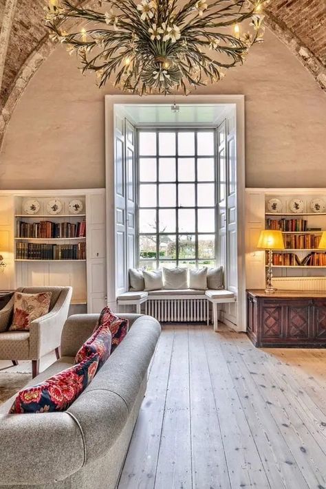 👑 Live like royalty at Butley Priory! 👑 This holiday home for seven is unique, there is nowhere quite like it anywhere. The Gothic architecture, lofty reception rooms with vaulted ceilings and smouldering log fires make it an unforgettable place to stay. So check out this fabulous holiday home in Woodbridge, Suffolk! #fabulousholidaycottages #visitsuffolk #woodbridge #suffolk #butleypriory Rooms With Vaulted Ceilings, Butley Priory, Woodbridge Suffolk, Cantilever Stairs, Shady Tree, Log Fires, Single Bedroom, Vaulted Ceilings, Secret Rooms