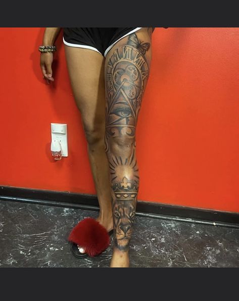 Foot And Leg Tattoos For Women, Black Culture Tattoos, Cute Thigh Tattoos, Girl Thigh Tattoos, Full Leg Tattoos, Tattoos Arm, Rose Tattoos For Women, Hand Tattoos For Girls, Cute Hand Tattoos