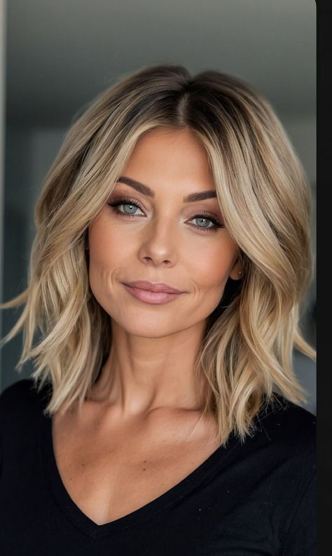 Mom Haircuts, Haircuts For Medium Length Hair, Bob Cuts, Long Face Hairstyles, Classic Bob, Oval Face Hairstyles, Hairstyles For Women Over 50, Mom Hairstyles, Shoulder Length Hair Cuts