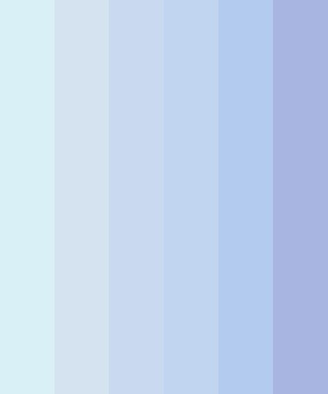 Pastel Blue Shades Color Palette Periwinkle Complimentary Colors, Nantucket Decorating, Craft Hacks, Blue Wall Colors, Fall Color Schemes, Blue Shades Colors, Pastel Blue Color, Different Shades Of Blue, Hex Color