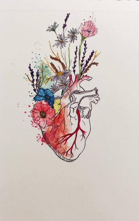 Real Heart Wallpaper, Anatomical Heart Art, Self Love Tattoo, Pencil Drawings For Beginners, Human Body Art, Heart Tattoo Designs, Heart Drawing, Human Art, Painting Art Projects