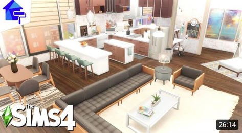 122 Hakim House Sims 4 Layout, 122 Hakim House Sims 4, Sims 4 Dream Home Decorator, Family Penthouse, Sims 4 Layout, Apartment Sims 4, Sims 4 Apartment, The Sims 4 Builds, House Sims 4