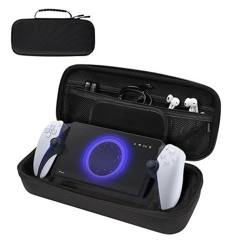 Amazon.com: TiMOVO Carrying Case For PlayStation Portal Remote Player, Travel Storage Case with 10 Card Slots for PS5 Portal 2023 Controller & Accessories, Hard Shell Protective Bag For PS Portal PS5, Black : Video Games Ps5 Accessories, Big Pencil Cases, Playstation Portal, Gaming Gadgets, Gaming Bedroom, Pen Camera, Black Video, Drawing Kids, Playstation Controller