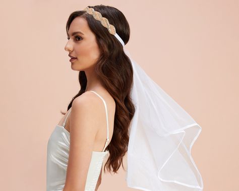 Wedding tiara and veil