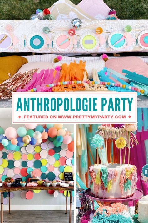 Anthropologie Party Decor, Eclectic Birthday Decor, Party Concept, Smash Cake Topper, Anthropologie Inspired, Personalized Cookies, Baby 2, Kids Food, Fun Kids Food