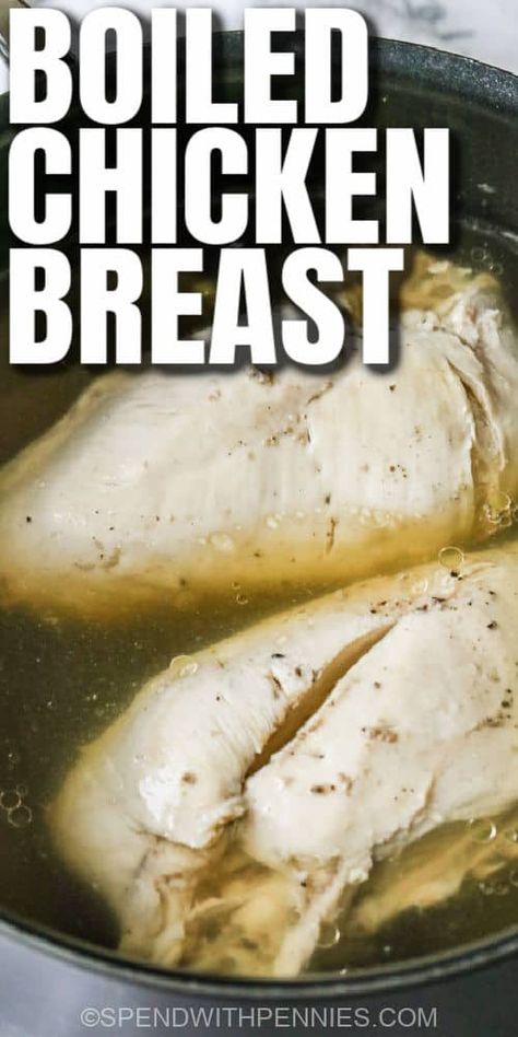 Want to know what to make with boiled chicken breast? Try it in chicken salad, chicken tacos, or buffalo chicken dip. We have all the recipes you need for boiled chicken meal prep. #spendwithpennies #boiledchickenbreast #mealprep #entree #recipe #howlong #recipes #howto #tender #healthy Boiled Chicken Breast Recipes, Boiling Chicken, Boil Chicken, Boiled Chicken Recipes, 3 Ingredient Recipe, Boiled Chicken Breast, Basic Cooking, Salad Chicken, Boiled Food