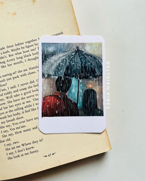 Mini Polaroids up for sale💌 Available for customisation. DM for more. @zen_sangam polaroid sheets [gouache, painting, art, artist, love, couple, roses, rain, aesthetic, artist, explore] #explore #artistsoninstagram #art #painting #gouache #couple #rain #acrylicpainting Polaroid Painting For Boyfriend, Love Painting Aesthetic, Painting Ideas To Gift Boyfriend, Painting Of Couple, Mini Gifts For Boyfriend, Mini Polaroid Painting, Watercolor Drawings Aesthetic, Polaroid Painting, Song Polaroid Painting