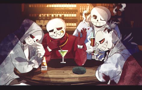 Dust Sans, Fell Sans, Tale Sans and Horror Sans Fell Sans, Dust Sans, Undertale Game, Sans E Frisk, Undertale Oc, Ut Art, Undertale Love, Undertale Deltarune, Horror Tale