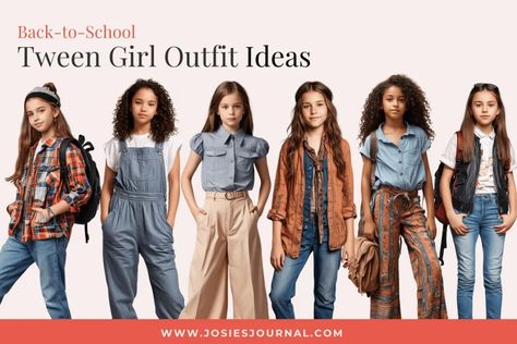 40+ Back-to-School Teen Girl Outfits (2024) - Josie's Journal Back To School Fashion 2024, Gen Z High School Outfits, Middle School Outfits 2024, Pre Teen Girl Outfits Fall, Teen Girl Style, 2024 Teen Girl Outfits, Teen Girl Fashion Trends 2024, Fall Outfits For Girls 10-12, 2024 School Outfits