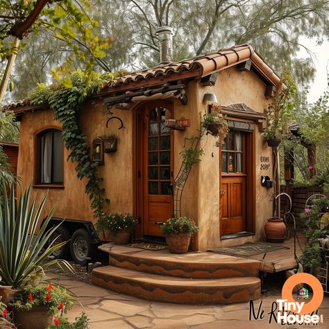 Tiny Mediterranean House, Mediterranean Tiny House, Mediterran House, Terracotta House, Beige Color Palette, Villa Style, Mediterranean Style Homes, Bloxburg Ideas, Crash Pad