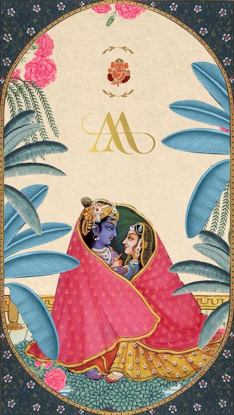 One Piece Wedding Invitation, Radha Krishna Wedding Invitation Video, Radha Krishna Wedding Card, Wedding Invite Video Indian, Video Invite For Wedding, Indian Wedding Animation, Royal Wedding Invitation Video, Radha Krishna Invitation Card, Indian Invitation Card Design