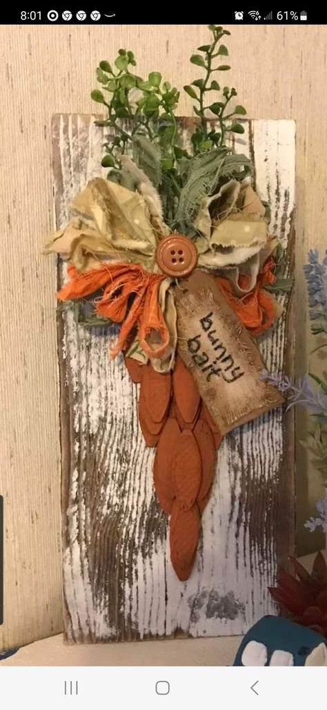 Easter Primative Crafts, Primitive Easter Decorating Ideas, Primitive Spring Crafts, Easter Dyi, Wood Bunnies, Easter Decorating Ideas, Springtime Crafts, Primitive Spring, Bunny Bait