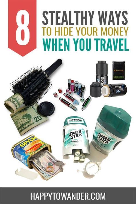 Check out these genius ways to hide your money when you travel! #traveltips #travel Swisher Sweet Crafts, Money Hiding Ideas, Ways To Hide Money, Secret Hiding Spots, Hotel Hacks, Diversion Safe, Secret Hiding Places, Hide Money, Single Travel