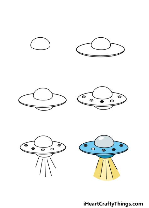 How To Draw A Spaceship Step By Step, Simple Astronaut Drawing Easy, Spaceship Painting Easy, Easy Shapes To Draw, How To Draw Galaxy Step By Step, Astronaut Doodle Simple, Simple Alien Drawings, How To Draw Alien, How To Draw Astronaut