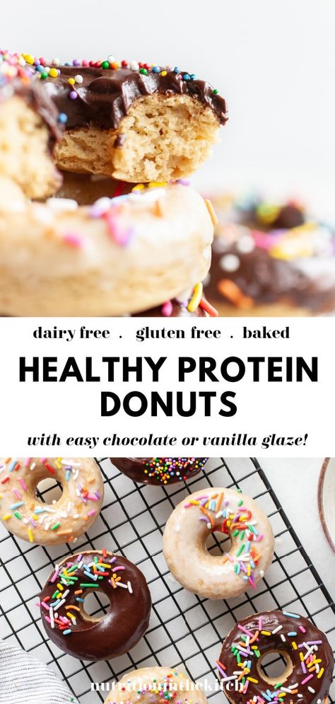 Banana Protein Donut Recipe, Low Calorie Protein Donut Recipe, Protein Baked Goods Recipes, Using Protein Powder In Baking, How To Bake With Protein Powder, High Protein Low Calorie Baked Goods, Mini Protein Donut Recipe, Nuzest Protein Recipe, Vanilla Protein Donut Recipe