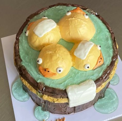 Anime Cake, Pretty Dessert, Cute Baking, Pretty Birthday Cakes, Cute Birthday Cakes, Just Cakes, Kawaii Food, Cute Desserts, Pretty Cakes