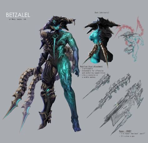 Twitter Warframe Concept Art Character Design, Warframe Art, Cyberpunk Aesthetic, Magic Powers, Robots Concept, Robot Concept Art, Monster Design, Armor Concept, Be Cool