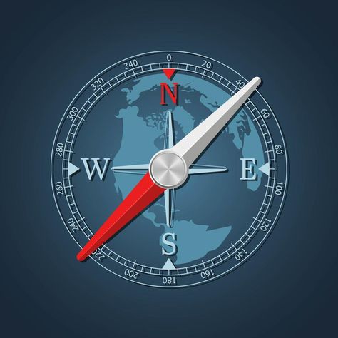 Magnetic compass vector design illustration isolated on background Compass Vector, Magnetic Compass, Compass Design, Vector Design, Design Illustration, Compass, Vector Art, Art Images, Template Design