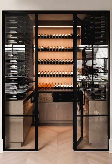 Wine Tranmere | Unique Space Wine Room Design, Space House, Glass Wine Cellar, Wine Cellar Door, Wine Closet, Diy Copper, Home Wine Cellars, Wine Tasting Room, Wine Cellar Design