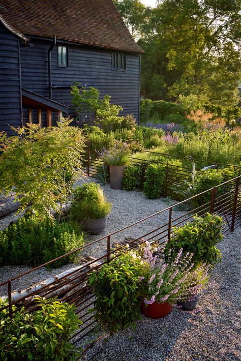 Estate Fencing, Geranium Rozanne, Judas Tree, Naturalistic Garden, Garden Desig, Gardening Design, Garden Stand, Fire Pit Area, Quiet Corner