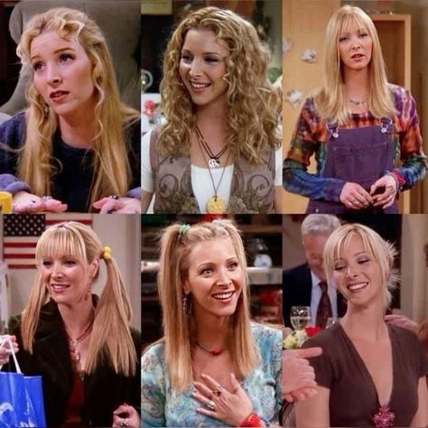 Fun 90s Hairstyles, 90 S Hairstyles Women, 90s Friends Hairstyles, 90s Movie Hairstyles, 2000 Hair Styles Early 2000s, Early 200s Hairstyles, 90 Hairstyles 90s Hair Curly, Phoebe Buffet Hairstyles, Phoebe Buffay Makeup