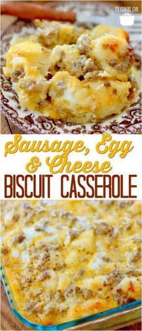 Breakfast Brisket Biscuit, Sausage Buiscits Egg Casserole, Biscuits And Eggs Breakfast, Sausage And Biscuit Breakfast Casserole, Canned Biscuit Breakfast Casserole, Breakfast Using Canned Biscuits, Dinner Ideas With Canned Biscuits, Canned Biscuit Casserole, Can Biscuits Ideas Breakfast Recipes