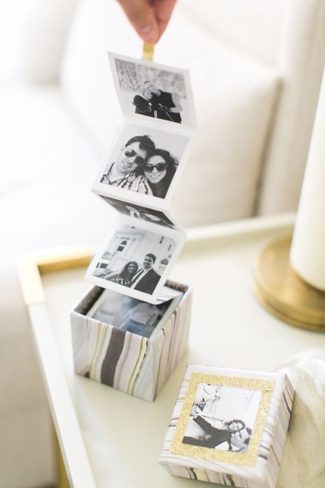 DIY Instagram Photo Box with the Paper and Packaging Board + A Giveaway! http://www.stylemepretty.com/2015/10/14/diy-instagram-photo-box-with-the-paper-and-packaging-board-a-giveaway/ | Photography: Ruth Eileen - http://rutheileenphotography.com/ Creative Photo Gifts, Hadiah Diy, Diy Instagram, Anniversaire Diy, Photo Boxes, Navidad Diy, Cadeau Photo, Photo Box, Diy Gifts For Boyfriend