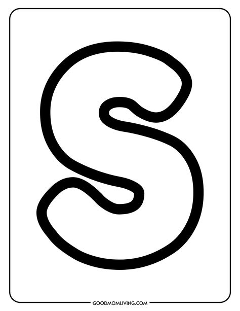 Letter S Coloring Pages, Letter S Coloring Page Free Printable S Is For Space, Letter S Coloring Page Free Printable, Letter S Preschool Crafts, Letter S Coloring Page, S Is For Craft, S Crafts For Preschool, S Drawing Letter, Letter S Drawing, S Letter Art