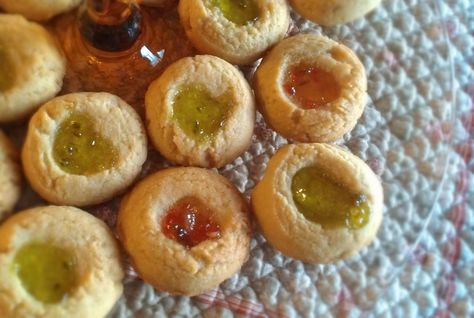 Jalapeno Cookies, Jalapeño Jelly, Jalapeno Jelly, Cream Cheese Dip, Jelly Cookies, Baking Goods, Cream Cheese Dips, Pepper Jelly, Thumbprint Cookies